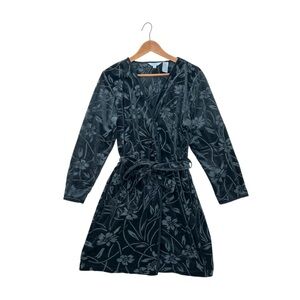 Velvet Velour Floral Robe